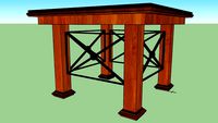 TABLE FERFORGE-60X60