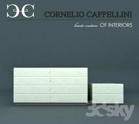 Chest of drawers and bedside table CORNELIO CAPPELLINI