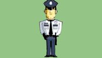 2d police cartoon