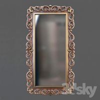 Mirror in carved frame