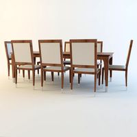 Table and chairs Costa Rey T chair-Smania