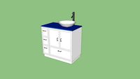 Bacha y mueble de baño