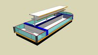 Double island with superstructure
