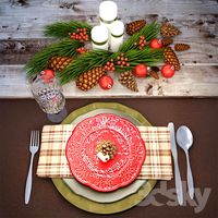 Christmas table setting