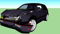 VW Golf 3 Crashed