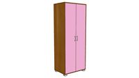 Bambi dvokrilni ormar 2V bukva-pink