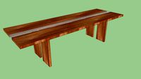ritz bross 300 cm wallnut table