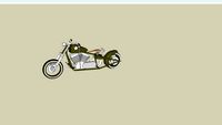 Army Themed Bobber-Motorcycle