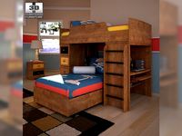 Ashley Alexander Youth Loft Bedroom Set 3D Model