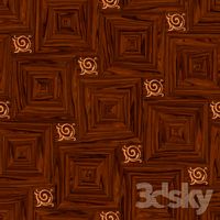Artistic parquet Rosewood with ornament