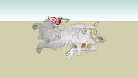 sliver celtic wolf
