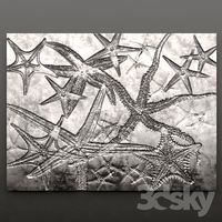 Decor for wall. Panel. Starfish