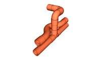 Copper Crossover 15mm +Tee + Elbow + M&F Elbow + Cap + 15mm Pipe