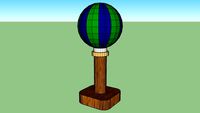 A Lamp, with sphere lampshade