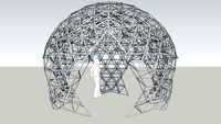 Geodesic dome structure study