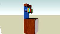 Minibar with light