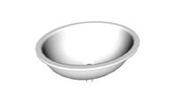 K-2205 Caxton(R) Oval 17' x 14' under-mount bathroom sink with center drain and clamp assembly