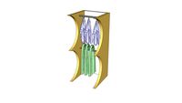 Regal für Schals zur Shop-Einrichtung