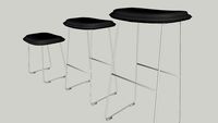 Cappellini hi pad stools by jasper morrison