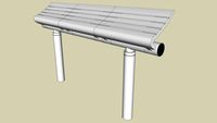 Forms+Surfaces Tecno RS Seating, three perch seats, cylindrical mounting posts
