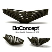 Folding bowl, dark brown rosewood
