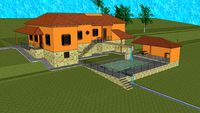 Projeto de Fazenda no Municipio de Luminárias / MG, Projeto em CAD e 3D