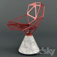 Chair one concrete base