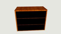 chest draws h58,w75,d36- 3 draw