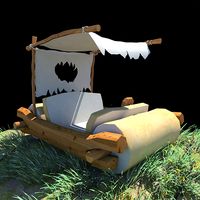 Low Poly Fred Flintstones Car