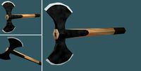 Low Poly Double Axe