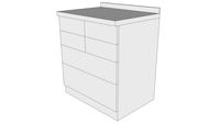 counter basic 80-90-60 drawer