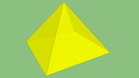 Piramide quadrata o pentaedro quasi regolare