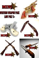 Low Poly Western Weapons Pack 5+