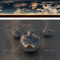Cloudy sunset