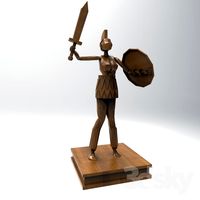 The wooden statue of the God of Olympus 8