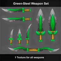 Green-Steel Weapon Set