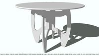 DINING TABLE KD CHOOSE COLOR NAMED MAREN DESIGNED BY JOHN A WEICK RA & A