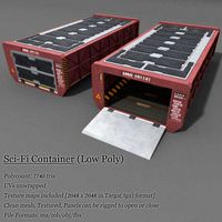 Low Poly Container