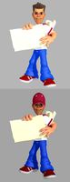 Paperboy 3D Character