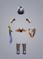 Low Poly Armor and weapon for games Pack