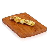 Half-eaten long roll with grains