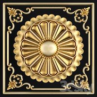 Stucco ceiling.