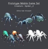 Prototype Mobile Game Set - Creature : Spider_2