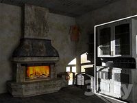 Showcase-buffet aged