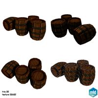 Low Poly Barrel