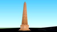 Obelisk near Raffles Hotel, Dubai, United Arab Emirates