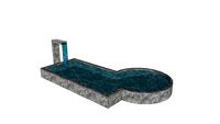piscina com cascata