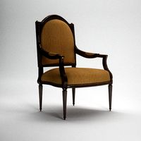 Classic Armchair with Complete Scene INCLUDED!