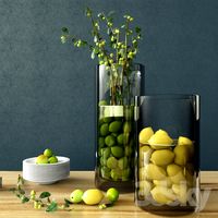 Set with citrus