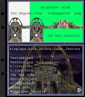 Airplane A10A interior